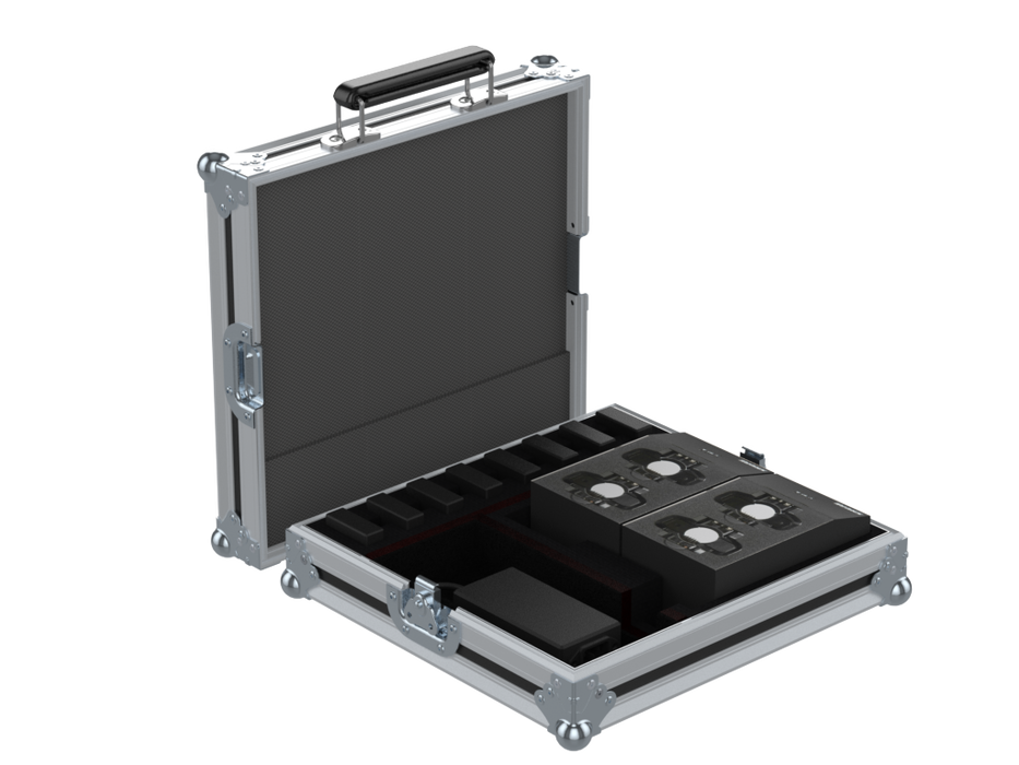 Santosom Microfone  Flight case, Shure 4x kit B Battery SBC200