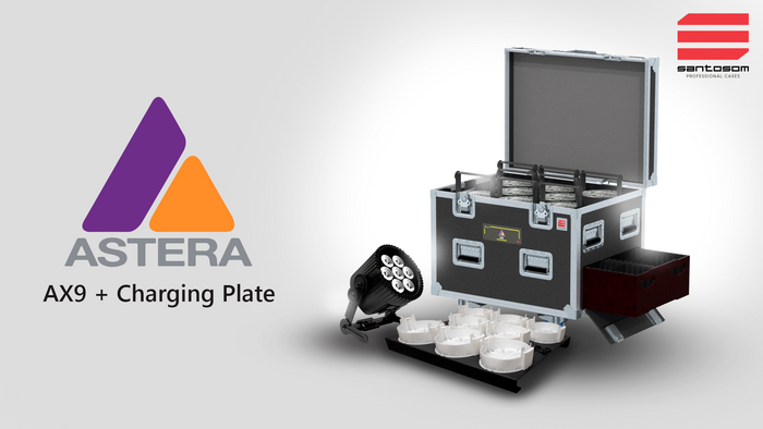 Flight case for ASTERA AX9 + charging plate