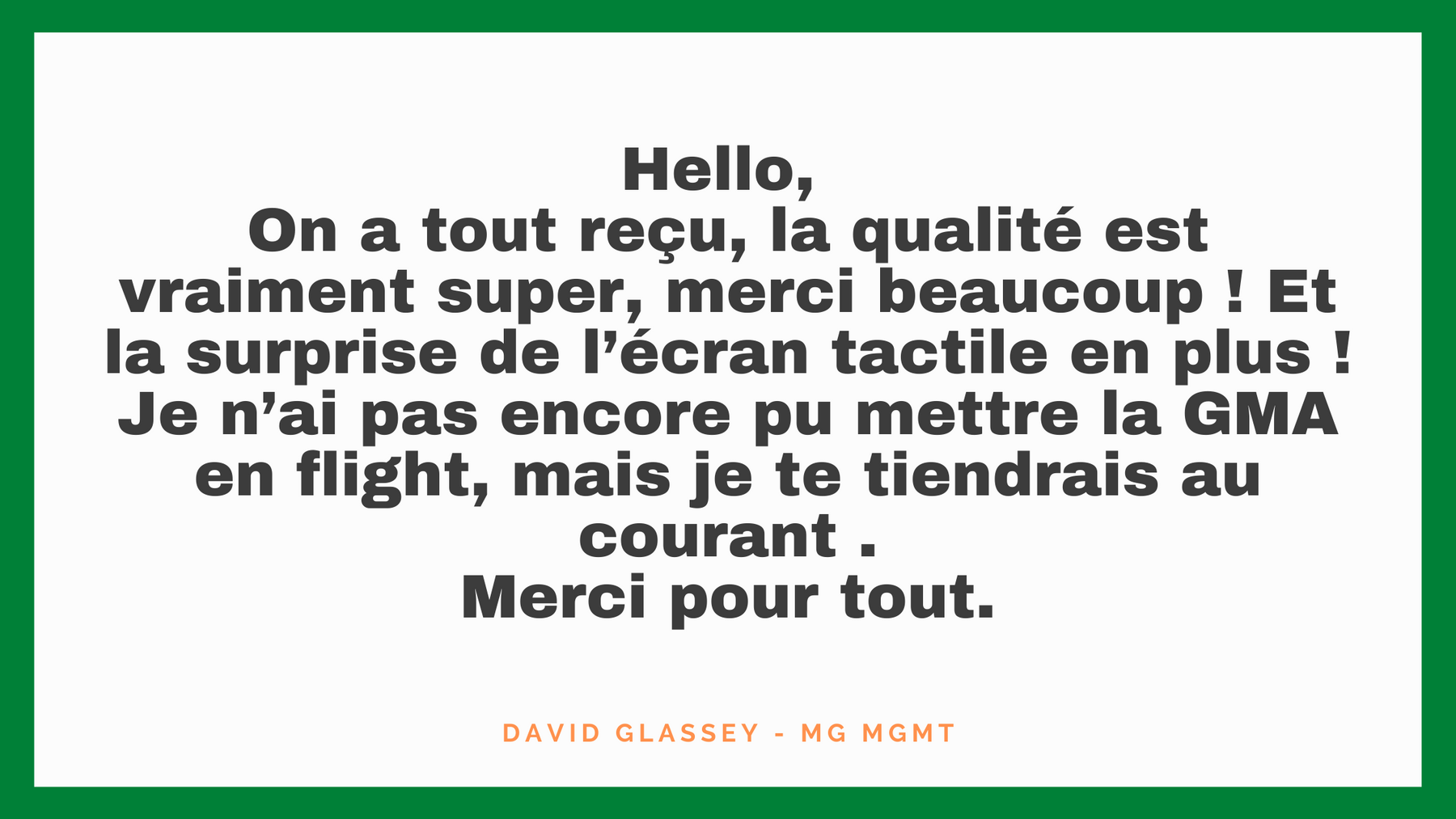 David Glassey - MG MGMT