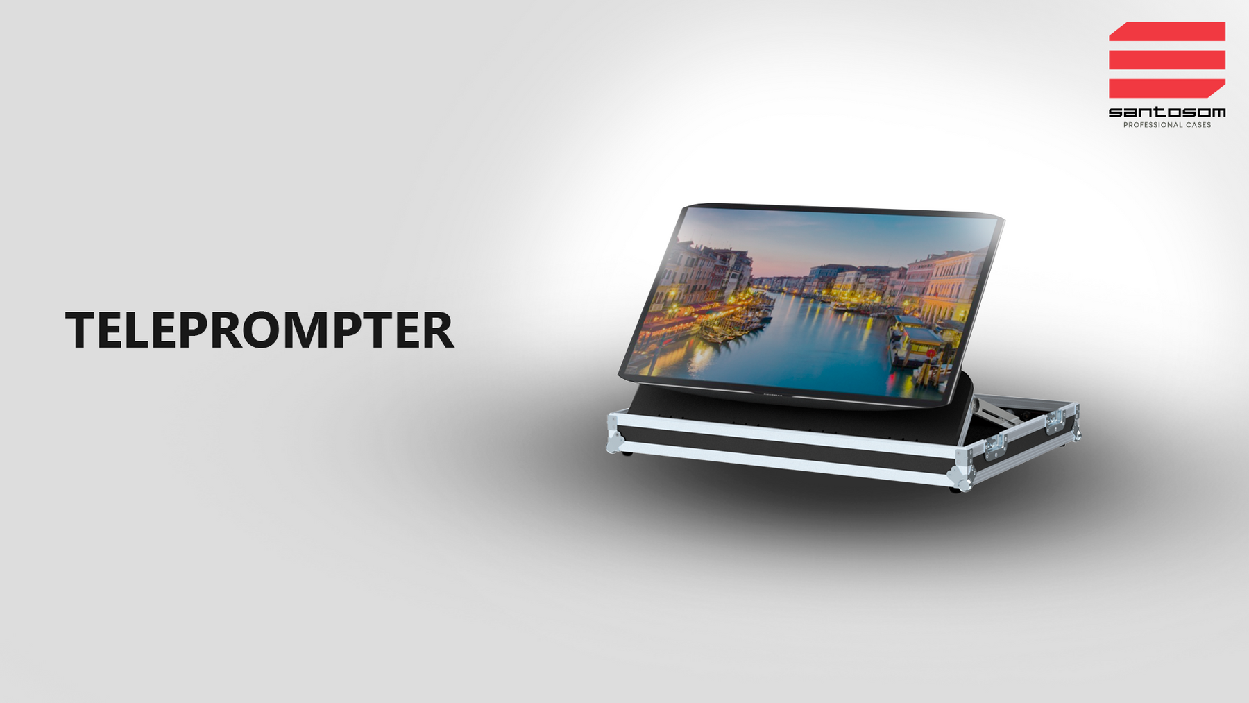 Prompter Lcd Santosom Flight case monitor, LCD 32