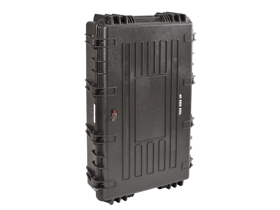 PLASTIC CASES WATERPROOF CASE 108x62x26+6 cm (174lt) w/ wheels, Foam