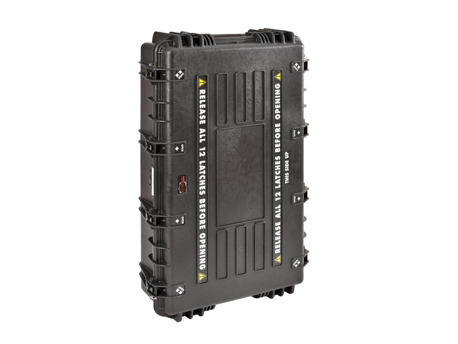 PLASTIC CASES WATERPROOF CASE 108x62x26+6 cm (174lt) With Wheels