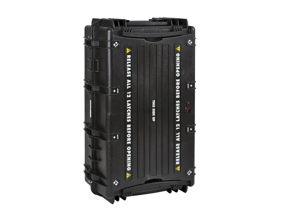 PLASTIC CASES WATERPROOF CASE 108x62x40+20 cm (260lt) w/ wheels