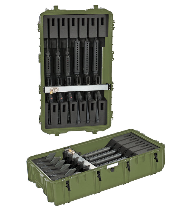 PLASTIC CASES WATERPROOF CASE 108x62x40+20 cm (260lt) w/ wheels