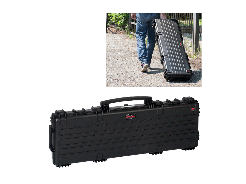 PLASTIC CASES WATERPROOF CASE 113.6x35x13,5+4,2 cm (53.7lt) w/ wheels