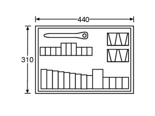 Adam Hall Hardware  ToolBox Insert