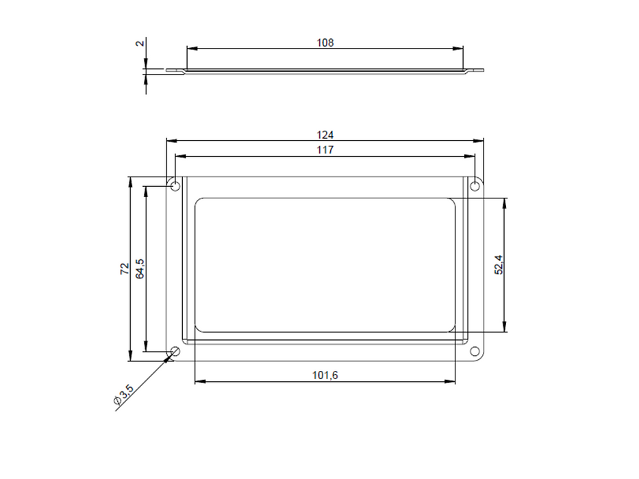 Adam Hall Hardware  Label Holder