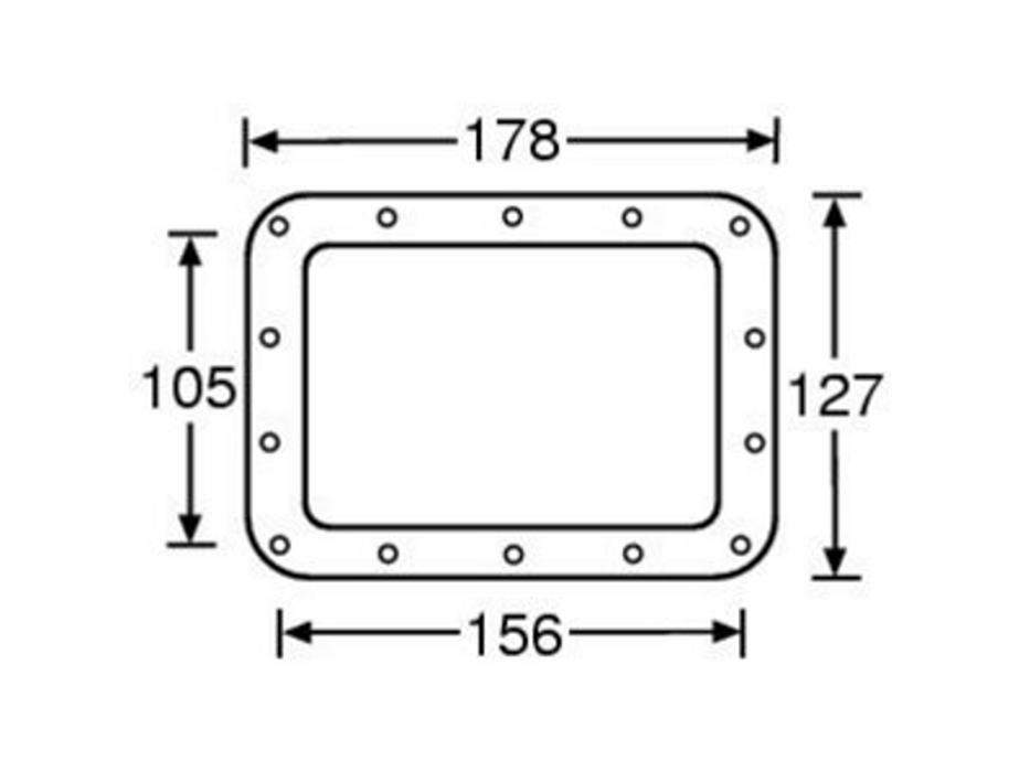 Adam Hall Hardware  Backing Ring For 34085 Recessed Sprung Handle