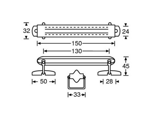 Adam Hall Hardware  Solid Black Leather Handle