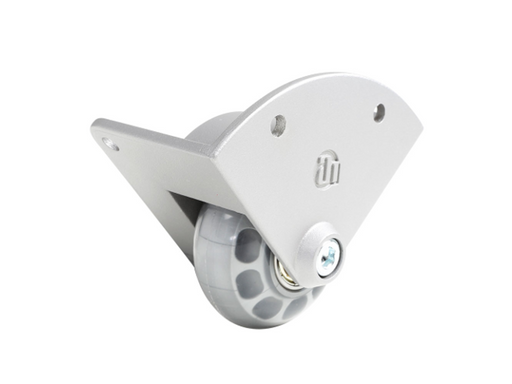 Adam Hall Hardware  Corner Castor With 48 mm wheel in Aluminium