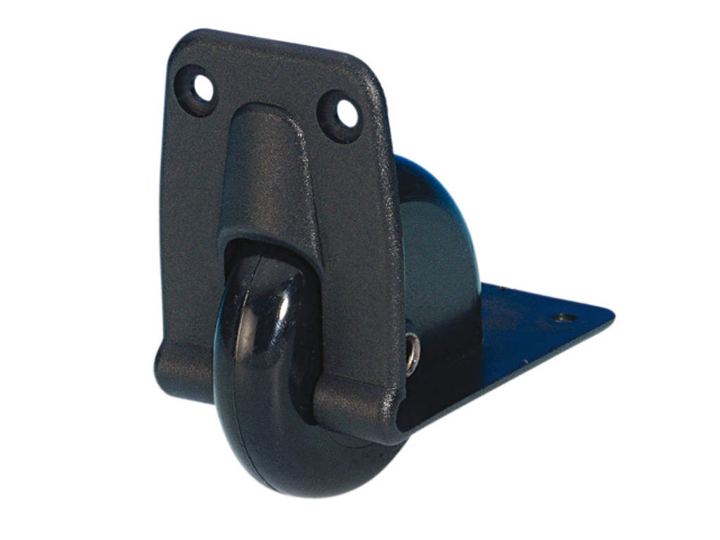 Adam Hall Hardware  Recessed Edge Castor 58 mm in Plastic Housing