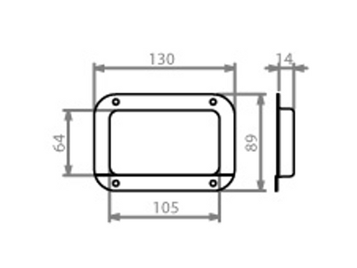 Adam Hall Hardware  Castor DishSteel Galvanised