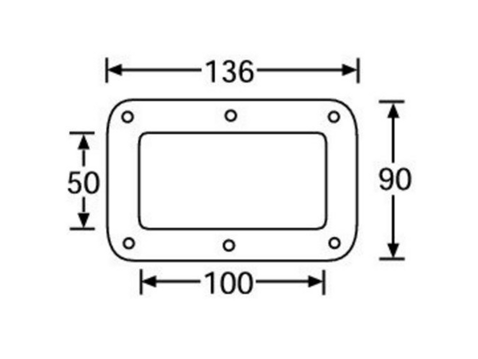 Adam Hall Hardware  Castor Dish Steel Galvanised