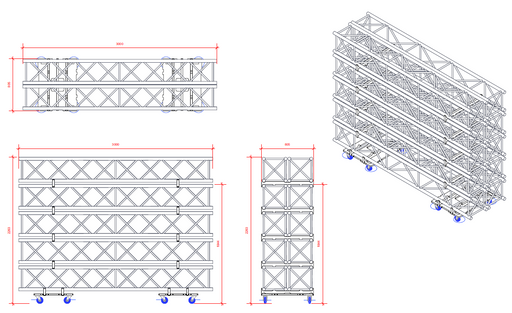 Santosom   Tour Truss Dolly, Spacer 800