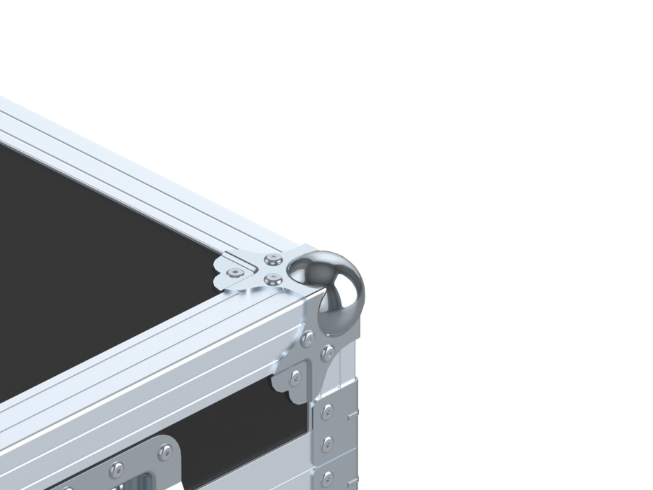 Adam Hall Hardware  Ball Corner Large Three-Leg Cranked 35 mm 9 Holes