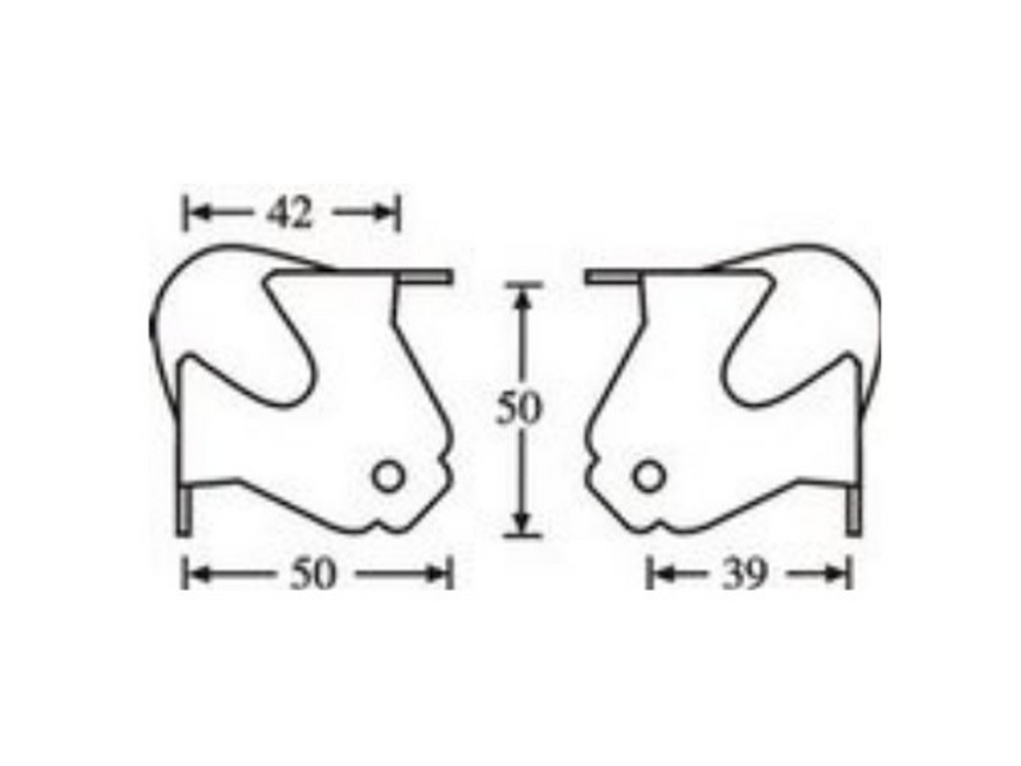 Adam Hall Hardware  Ball Corner Medium Three-Leg
