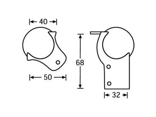 Adam Hall Hardware  Combined Ball CornerAndbrace