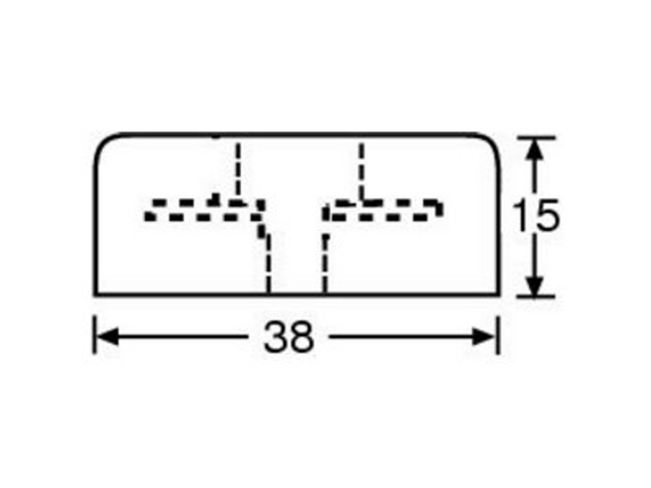 Adam Hall Hardware Rubber Foot 38x15mm