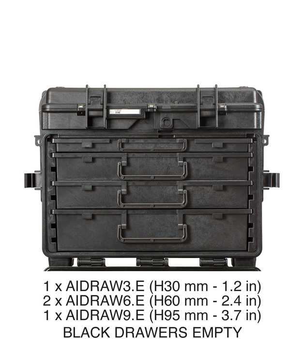 PLASTIC CASES WATERPROOF CASE w/ drawers (58,1x38,1x45,5 EXD)