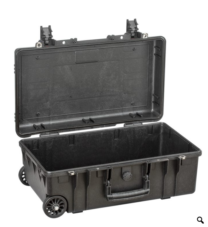 PLASTIC CASES WATERPROOF CASE LightWeight, 52x28x20,5 cm (30,3lt) w/ wheels