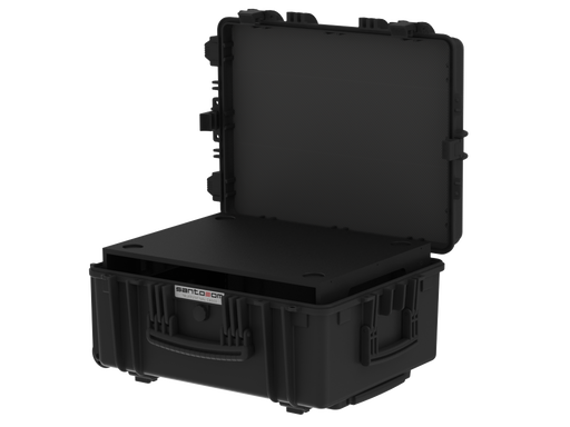 WATERPROOF CASE Plastic Case with wheels and rack sleeve 4U