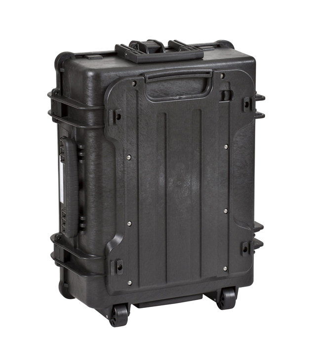 PLASTIC CASES WATERPROOF CASE 58x44x22+6 cm (56.1lt) w/ wheels - Green