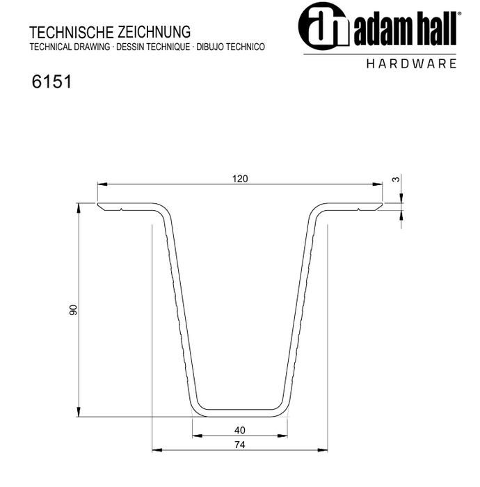 Adam Hall Hardware pallet skid