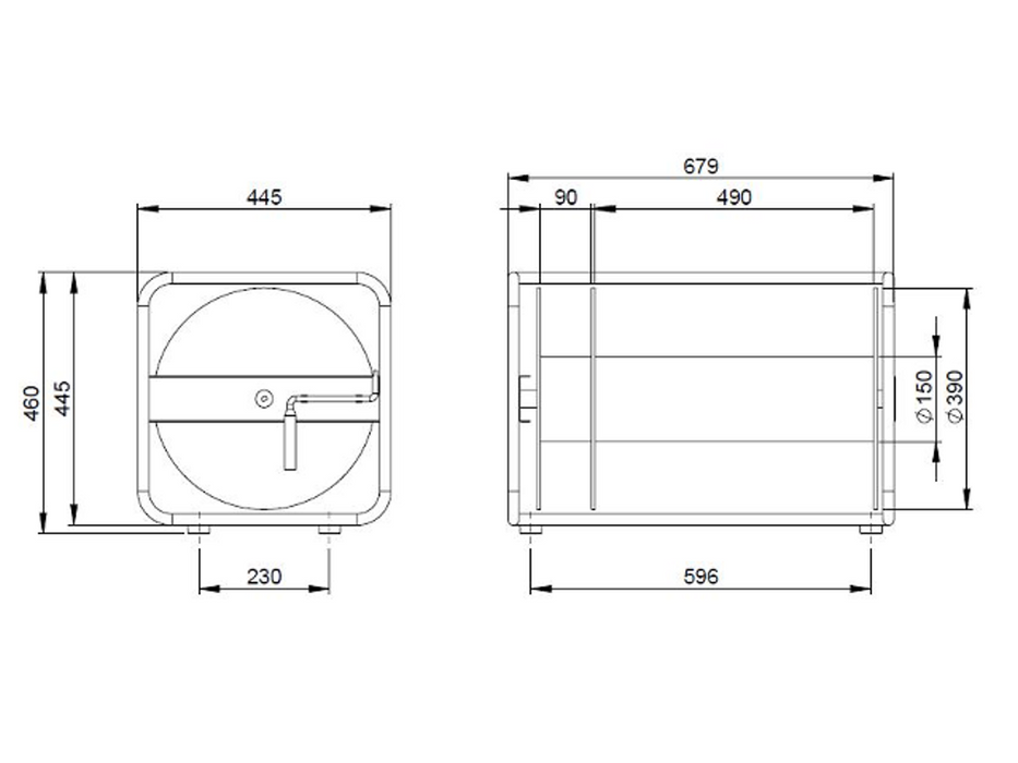 Adam Hall Enrolador de Cabos Preto Ø390x590