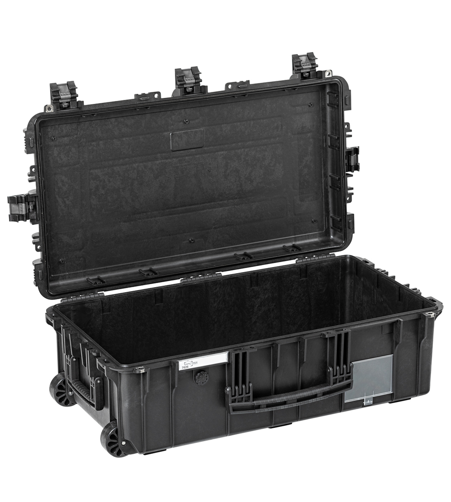 PLASTIC CASES WATERPROOF CASE 76,3x39,9x26 cm (79,2lt) w/ wheels