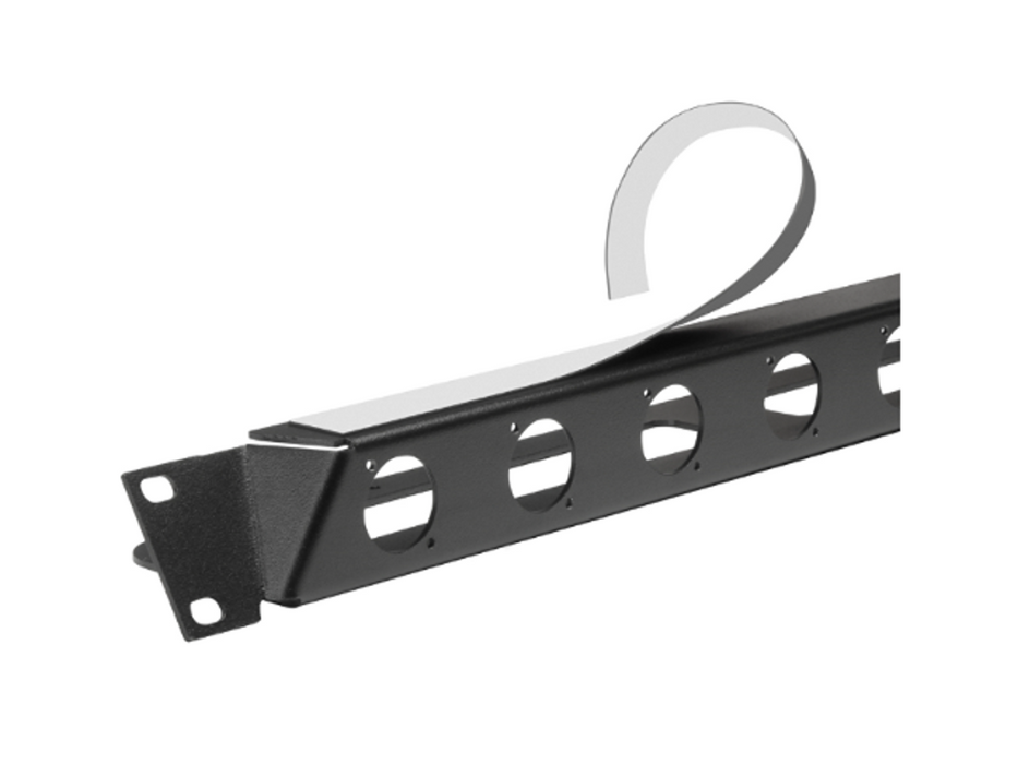 Santosom HARDWARE  19" angled Rack Panel 1U, 8 D-Size