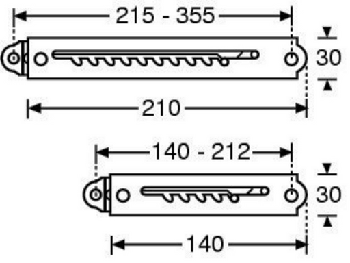 Adam Hall Hardware  Telescopic Support 5 Stops