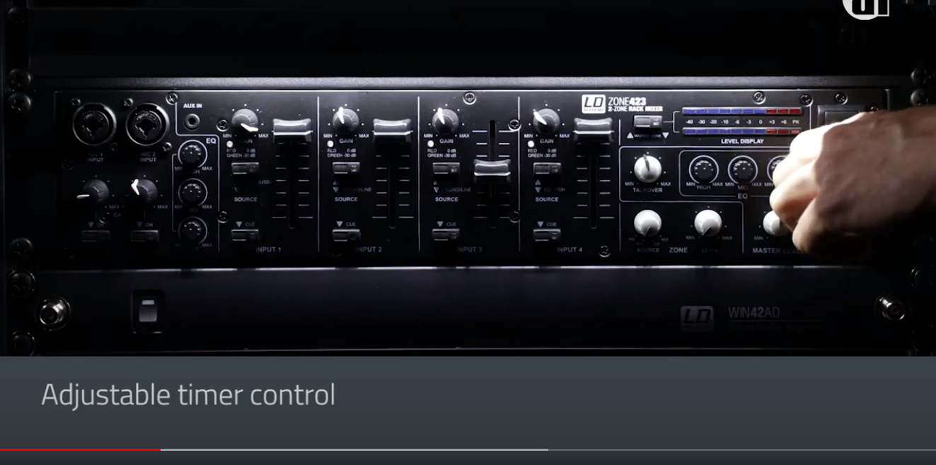 Adam Hall   19" Led Sensor Rack Light 1 U White