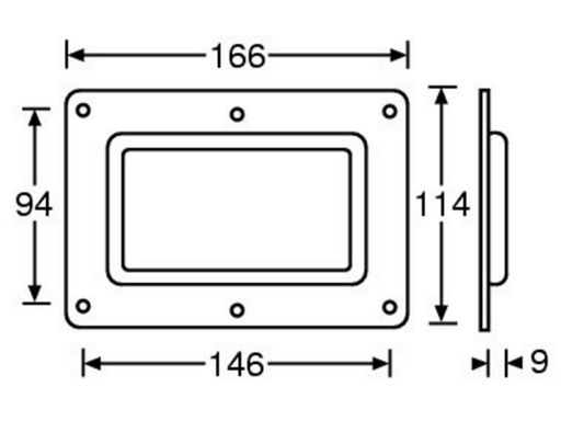 Adam Hall Hardware  Bar Code Scan Window Panel