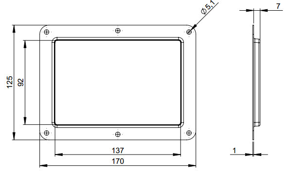 Adam Hall Hardware DishFor Tour Label 130x85mm
