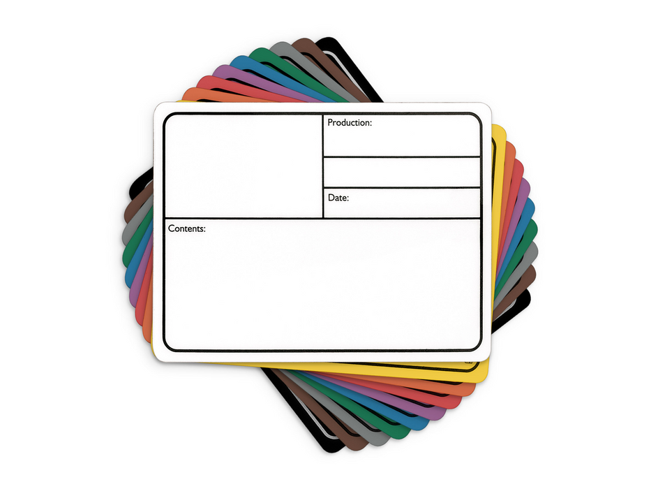 ADAM HALL HARDWARE Tour Label plastic magnetic colour series 177x127mm