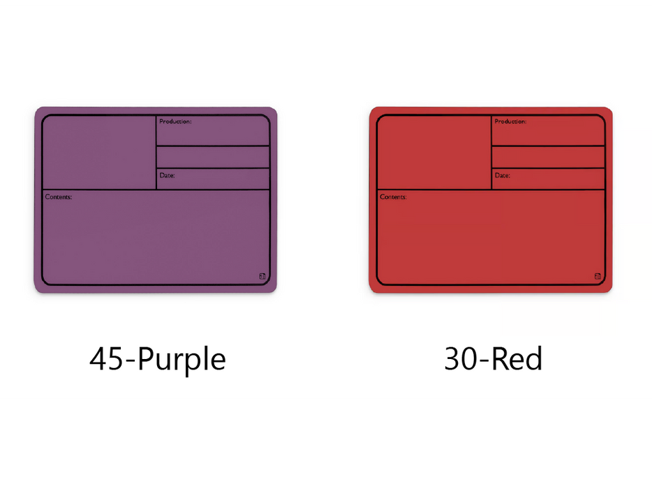 ADAM HALL HARDWARE Tour Label plastic magnetic colour series 177x127mm