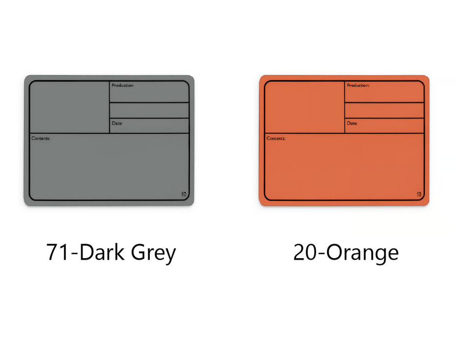 ADAM HALL HARDWARE Tour Label plastic magnetic colour series 177x127mm