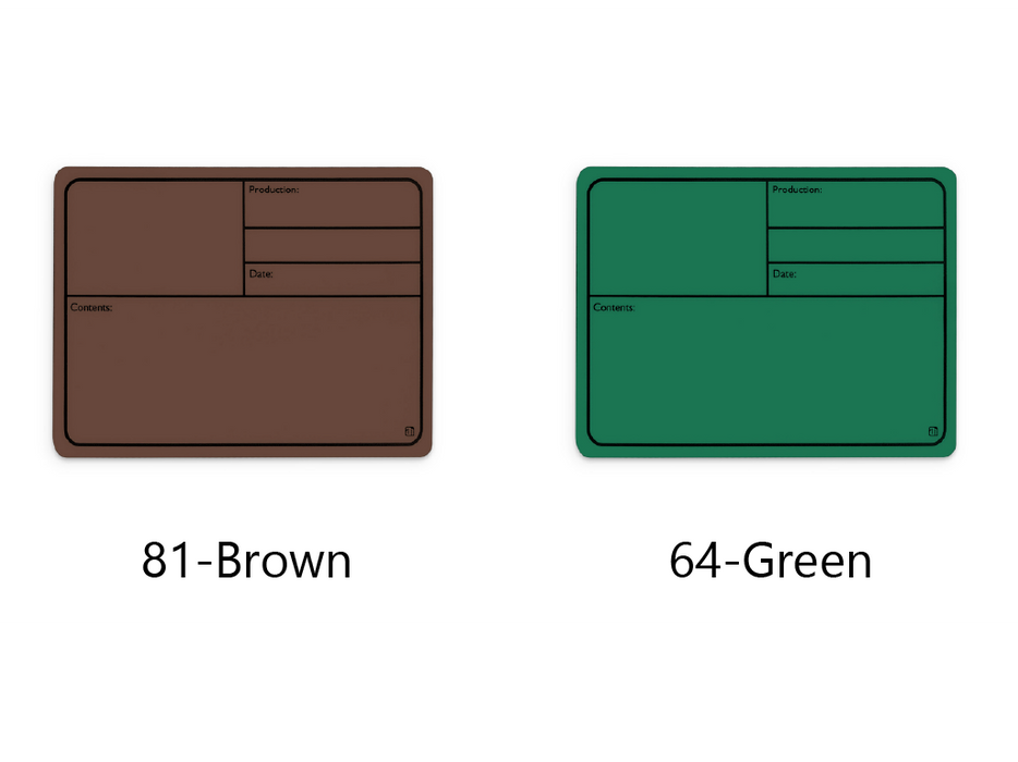 ADAM HALL HARDWARE Tour Label plastic magnetic colour series 177x127mm