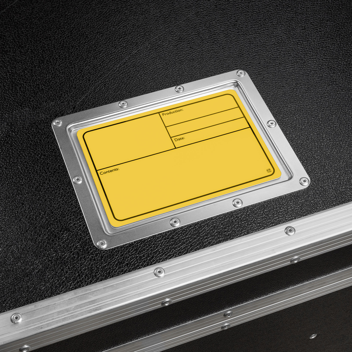 ADAM HALL HARDWARE Tour Label plastic magnetic colour series 177x127mm