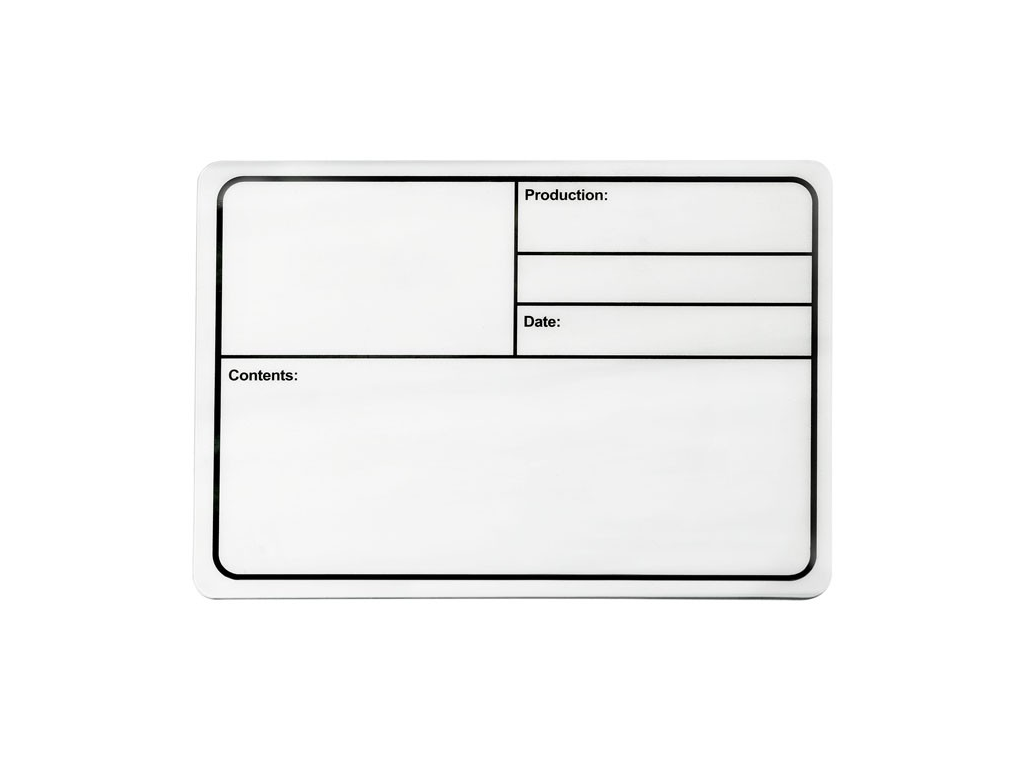 Adam Hall Hardware Tour Label Plastic White magNetic 177x127mm