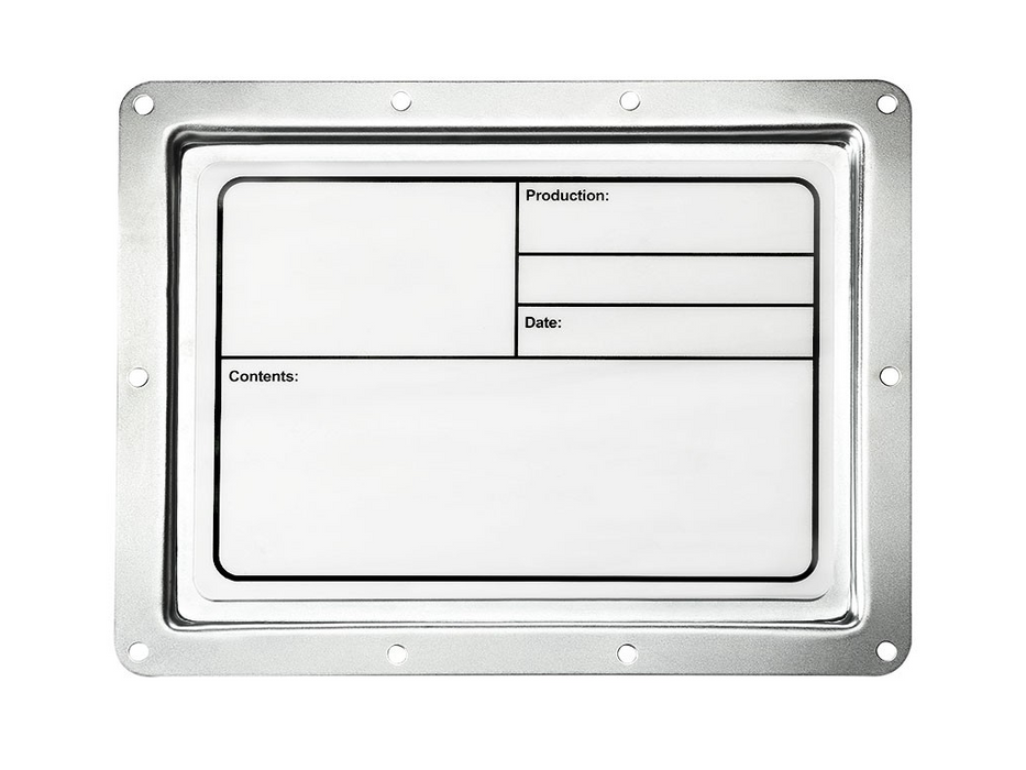 Adam Hall Hardware Tour Label Plastic White magNetic 177x127mm