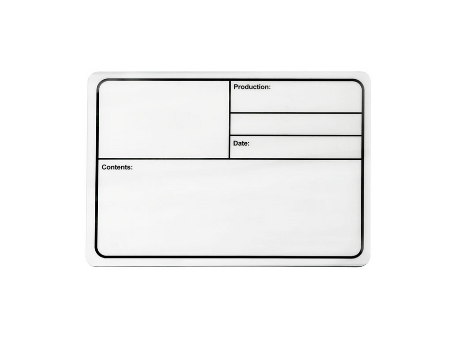Adam Hall Hardware Tour Label Plastic White magNetic 177x127mm