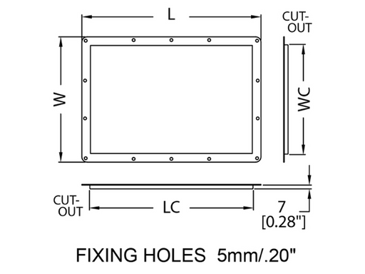 Adam Hall Hardware  DishFor Tour Label 210x150mm