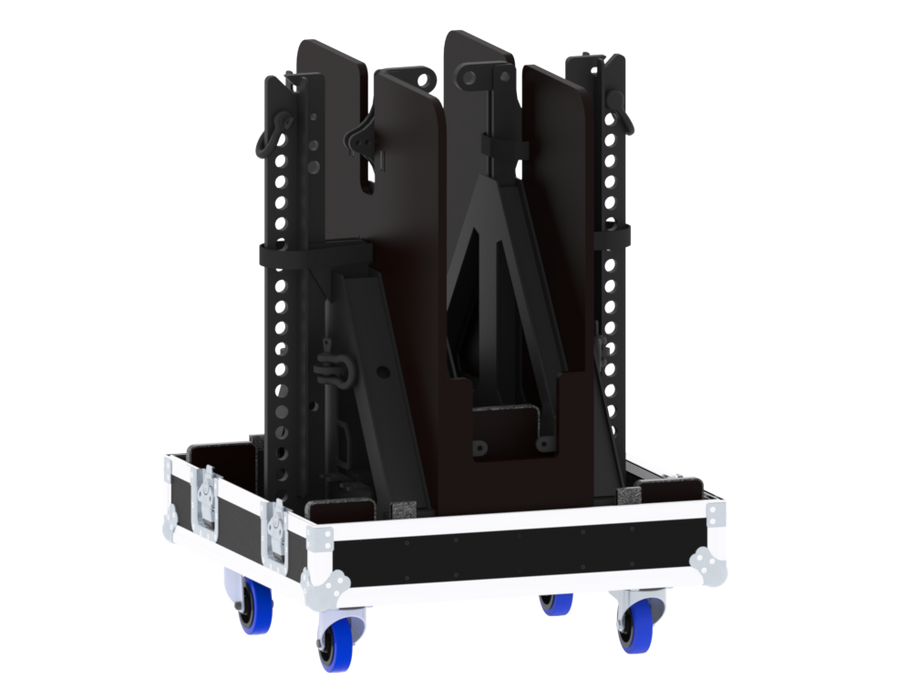Santosom Rigging Flight case, 2x D&B XSL Flying frame