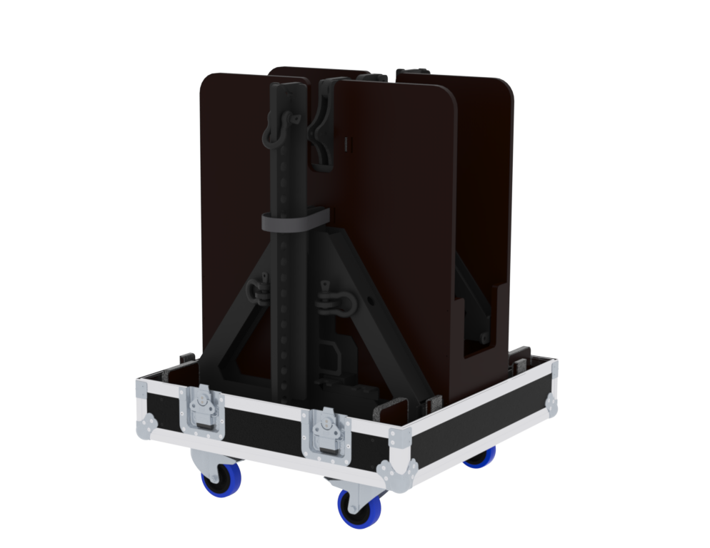 Santosom Rigging Flight case, 2x D&B XSL Flying frame