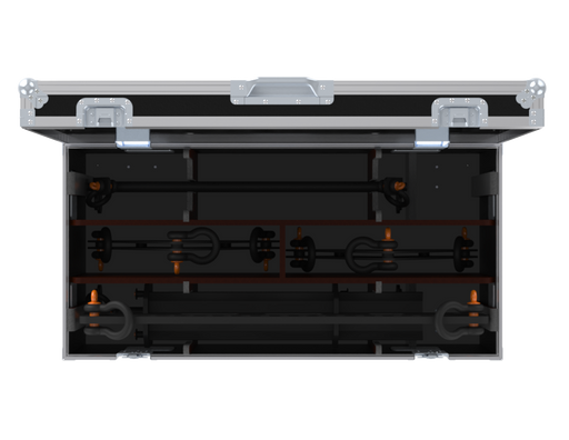Santosom Rigging Flight case PRO, 2x Pullback Frame Meyer Sound Panther