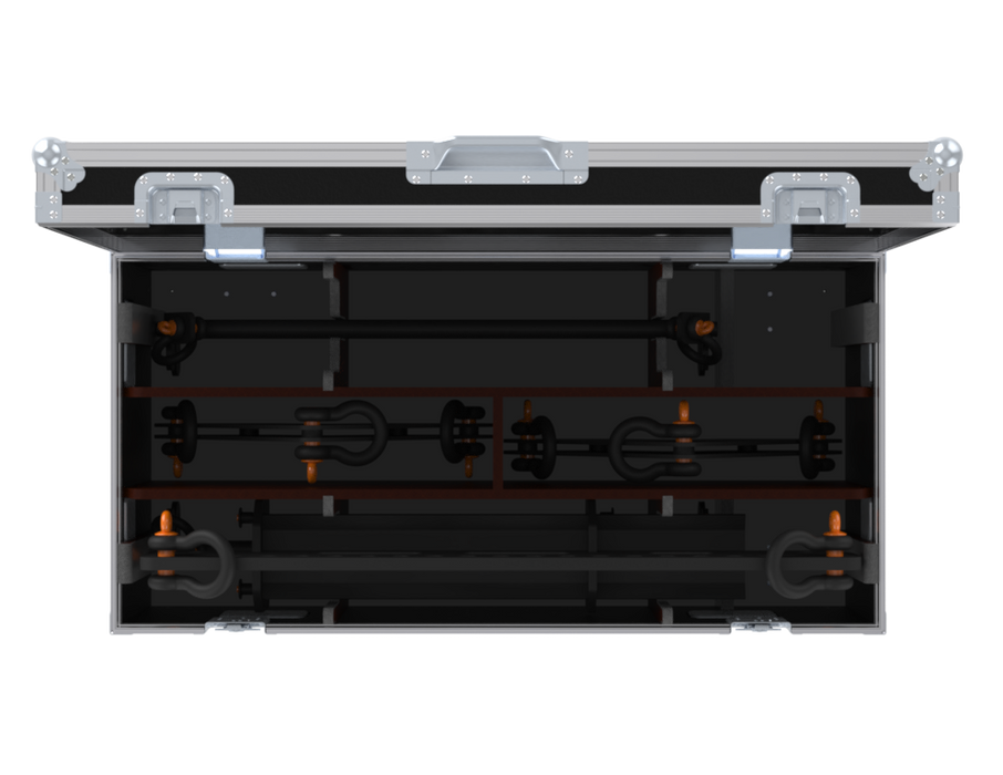 Santosom Rigging Flight case PRO, 2x Pullback Frame Meyer Sound Panther