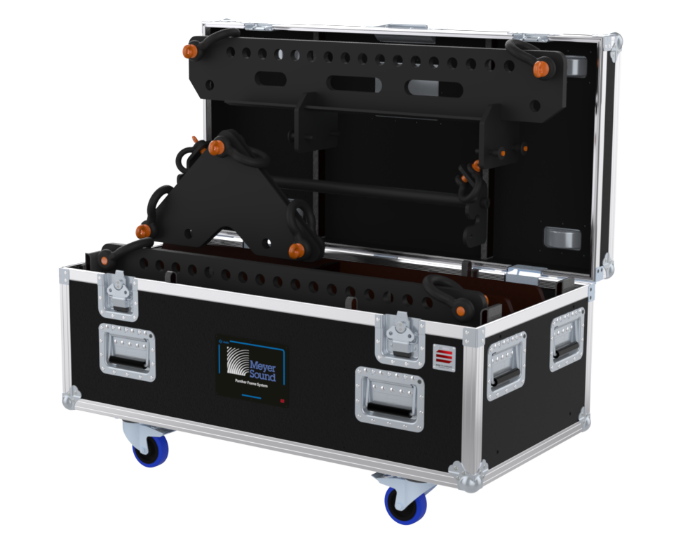 Santosom Rigging Flight case PRO, 2x Pullback Frame Meyer Sound Panther