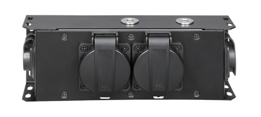 Adam Hall Pre-Assembled Cables Power Box, IN TRUE1 + 2x Schuko