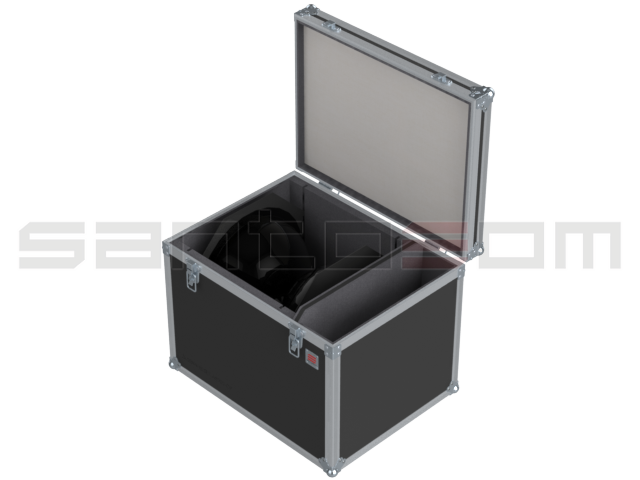 Santosom Hand case, 2x Sennheiser A5000-CP